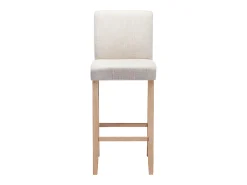 Juego de 2 taburetes de bar - Tela - Beige - ROVIGO