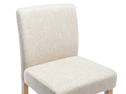 Juego de 2 taburetes de bar - Tela - Beige - ROVIGO