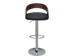 Juego de 2 taburetes de bar de madera curvados