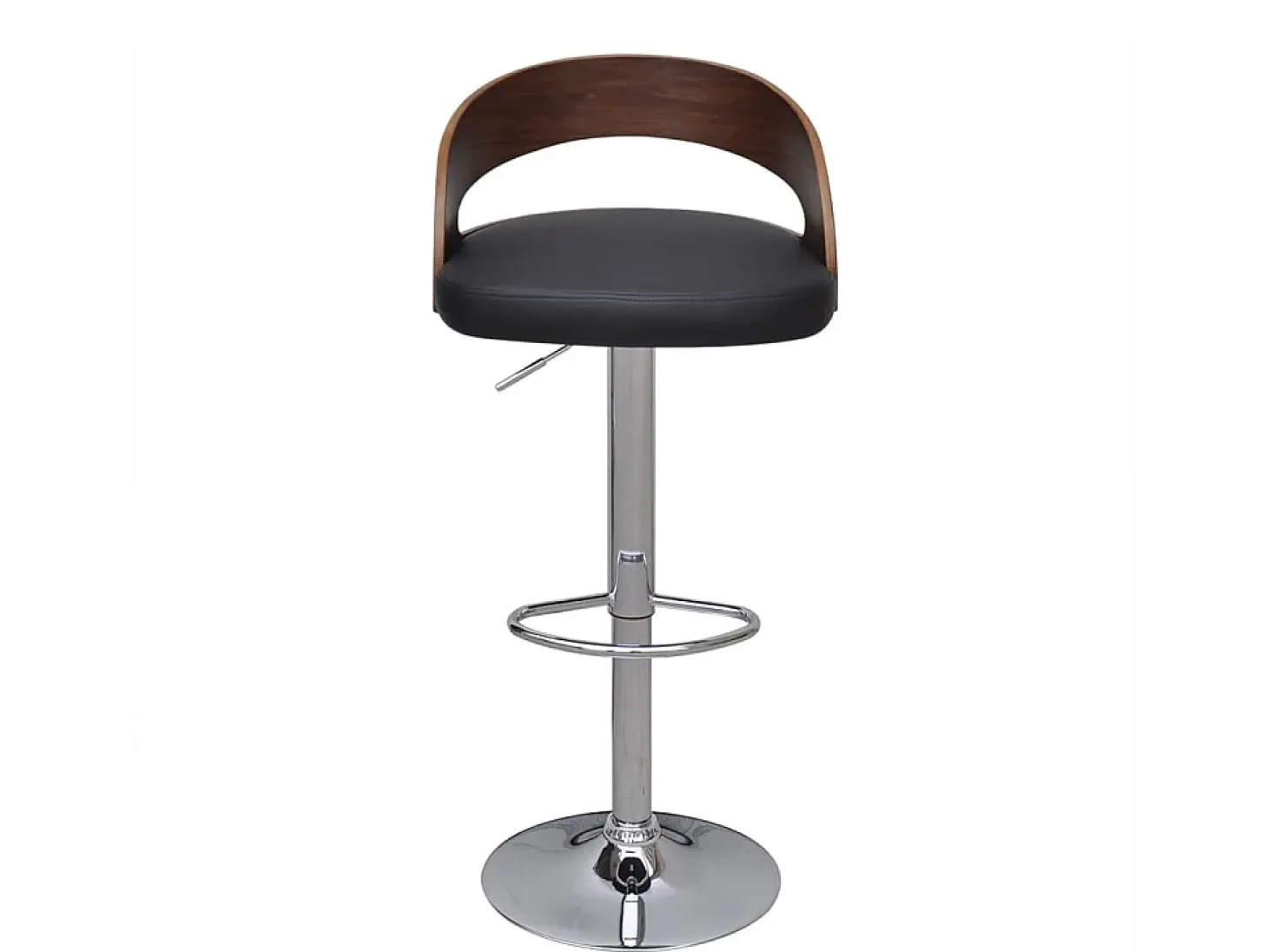 Juego de 2 taburetes de bar de madera curvados