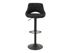 Juego de 2 taburetes de bar MCW-N64, negro