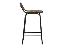 Juego de 4 taburetes de bar 46x35,5x80cm madera maciza recuperada