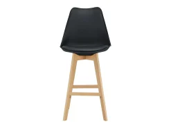 Juego de 4 taburetes de bar de plástico haya sintético 105 x 48 x 58 cm negro 03_0008720