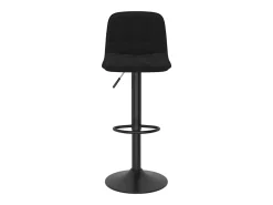 Juego de 2 taburetes de bar de terciopelo negro