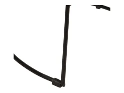Juego de 2 taburetes de bar negros 49x43x79 cm madera maciza de mango