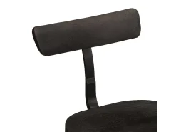 Juego de 2 taburetes de bar negros 49x43x79 cm madera maciza de mango