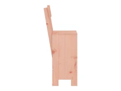 Juego de 2 Taburetes de cocina madera abeto Douglas 40x48,5x115,5 cm ES80022