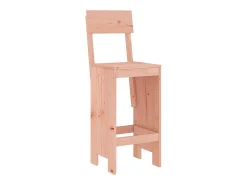 Juego de 2 Taburetes de cocina madera abeto Douglas 40x48,5x115,5 cm ES80022