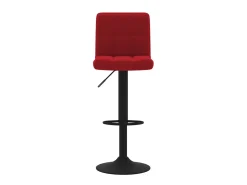 Juego de 2 Taburetes de cocina terciopelo rojo vino tinto ES10955
