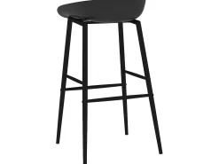 Juego de 4 Taburetes de cocina negro ES19603