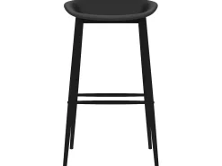 Juego de 4 Taburetes de cocina negro ES19603