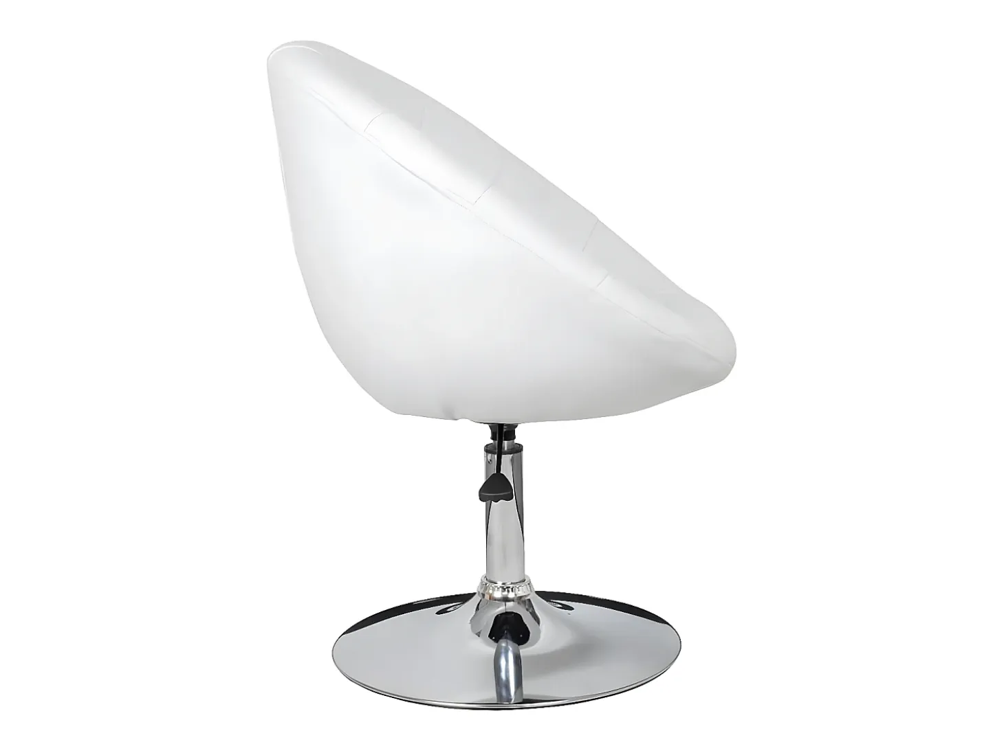 Juego de 2 Taburetes de cocina cuero sintético blanco ES25367