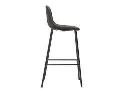 Juego de 2 Taburetes de cocina tela gris oscuro ES33816