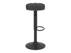 Juego de 2 Taburetes de cocina terciopelo negro ES42503