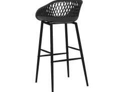 Juego de 4 Taburetes de cocina negro ES20341