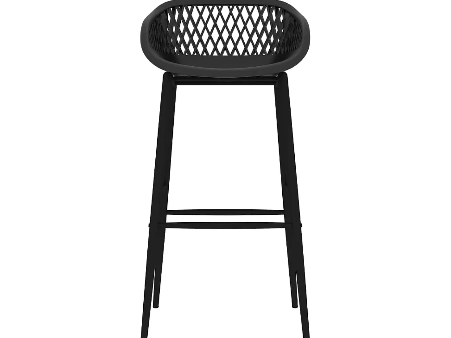 Juego de 4 Taburetes de cocina negro ES20341