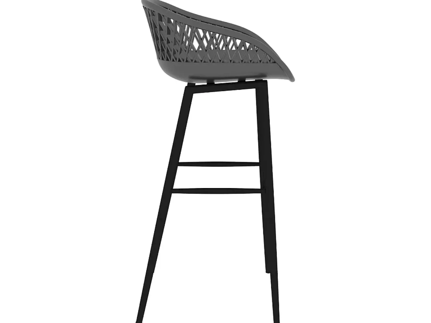 Juego de 4 Taburetes de cocina gris ES41635
