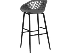 Juego de 4 Taburetes de cocina gris ES41635