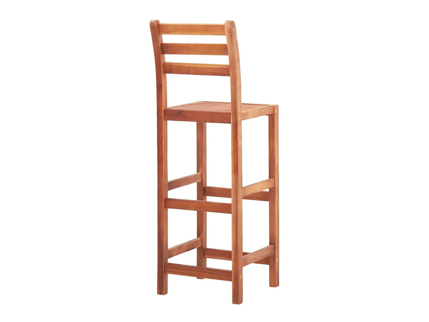 Juego de 2 Taburetes de cocina madera maciza de acacia ES20522