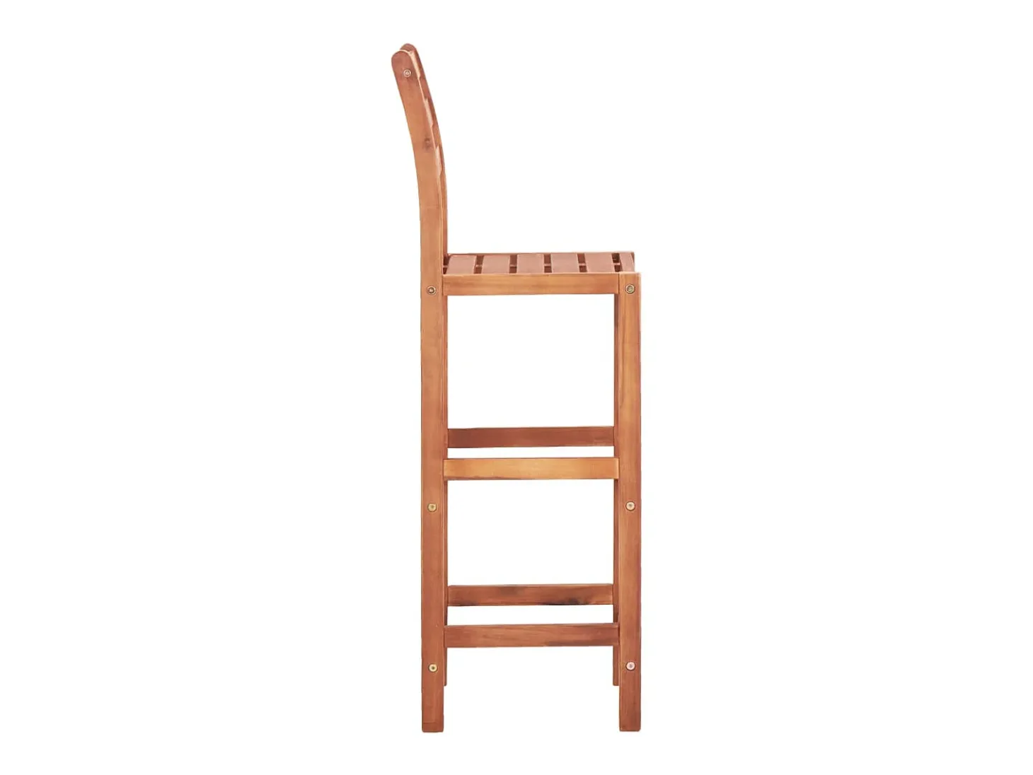 Juego de 2 Taburetes de cocina madera maciza de acacia ES20522