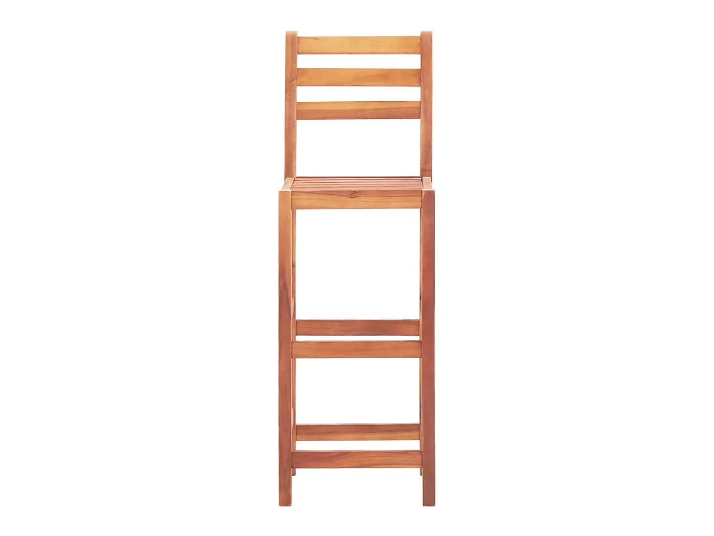 Juego de 2 Taburetes de cocina madera maciza de acacia ES20522