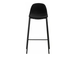 Juego de 2 Taburetes de cocina tela negro ES39733