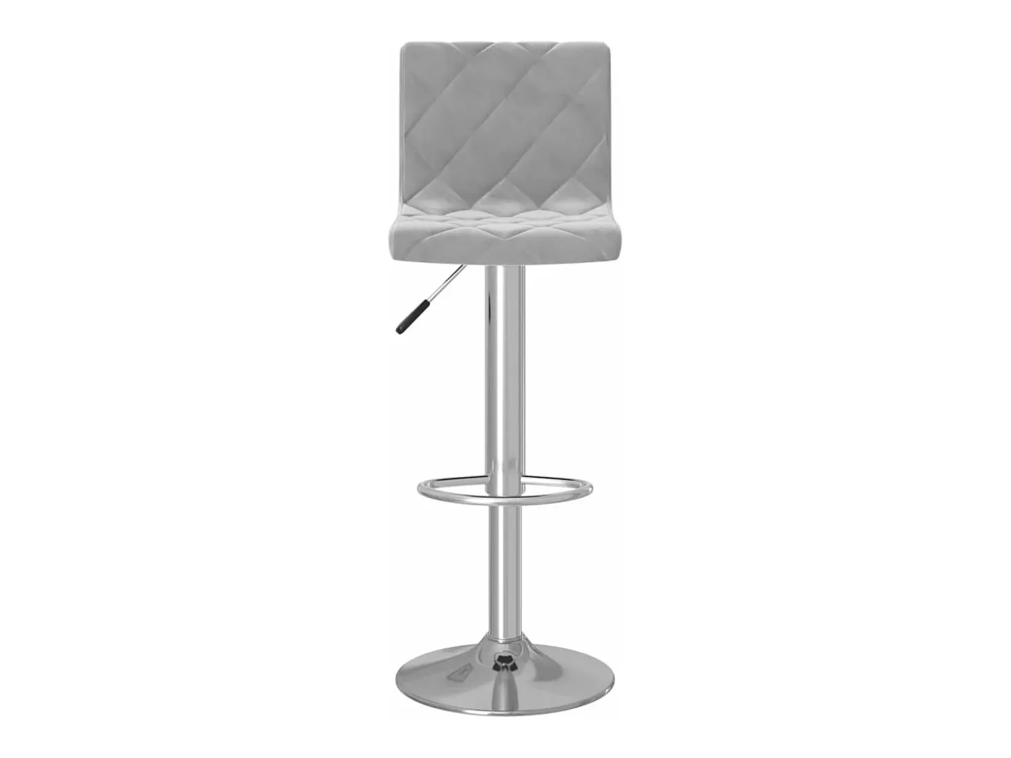 Juego de 2 Taburetes de cocina terciopelo gris claro ES93270