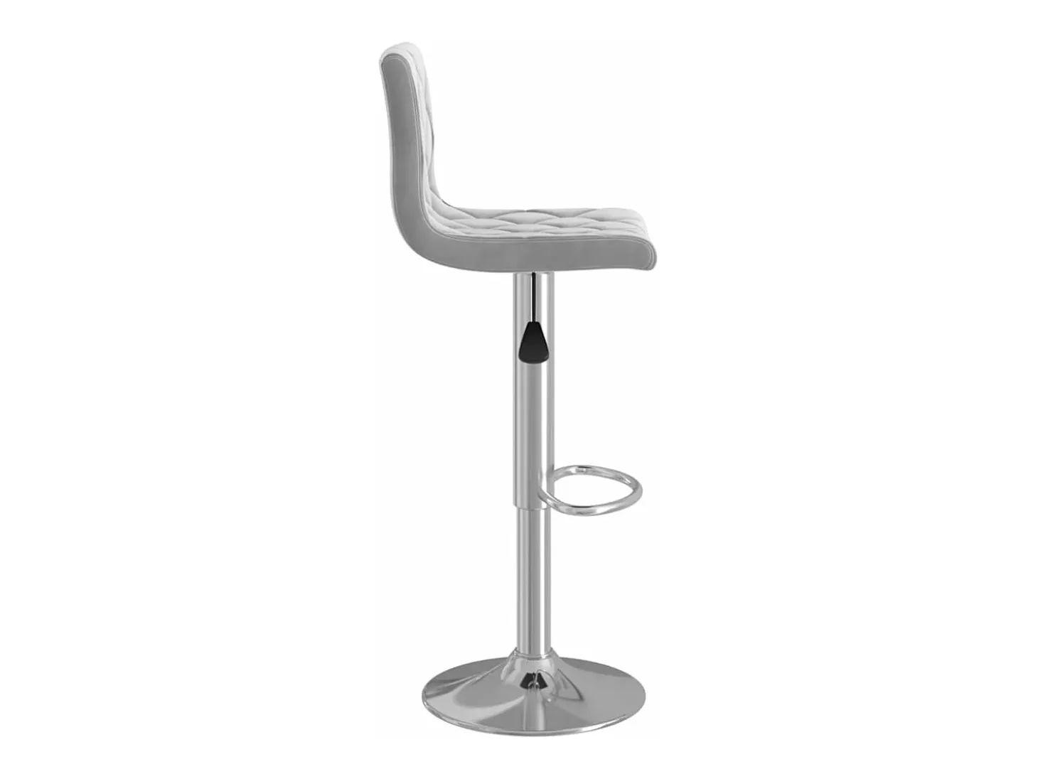 Juego de 2 Taburetes de cocina terciopelo gris claro ES93270