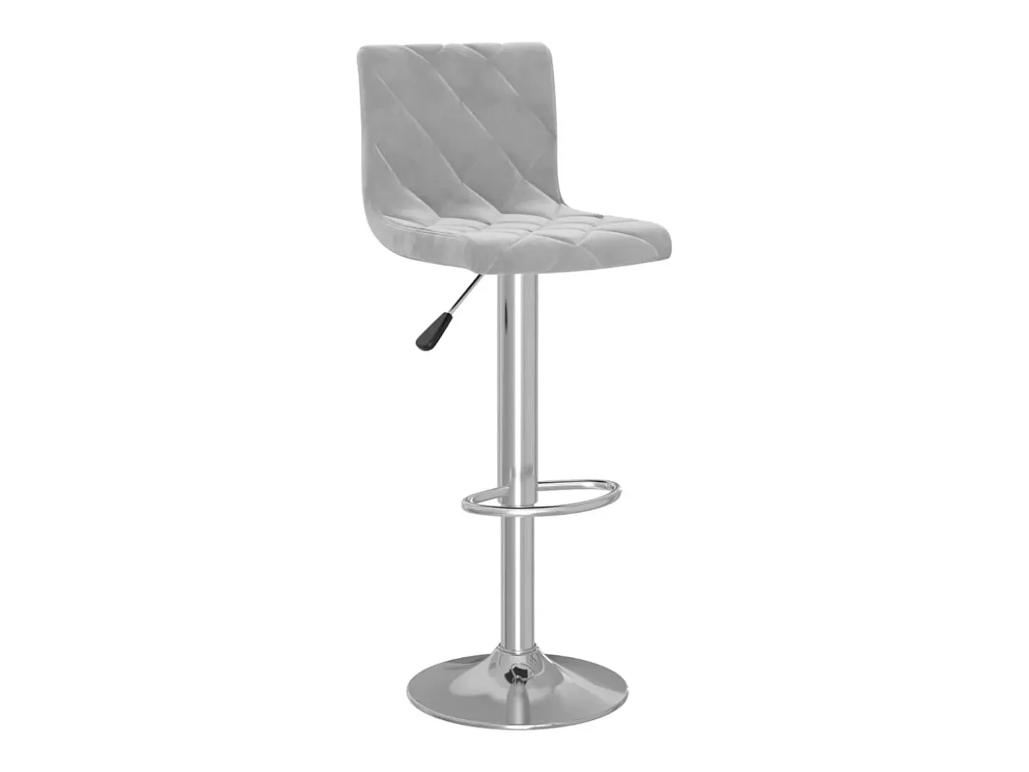 Juego de 2 Taburetes de cocina terciopelo gris claro ES93270