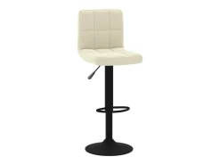 Juego de 2 Taburetes de cocina terciopelo crema ES83066