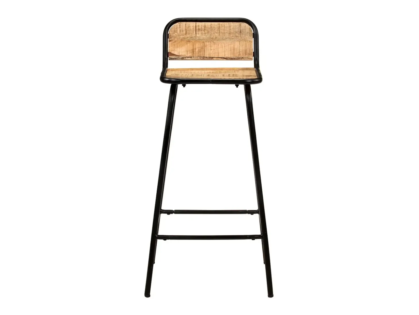 Juego de 4 Taburetes de cocina madera maciza de mango ES73394