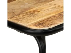 Juego de 4 Taburetes de cocina madera maciza de mango ES73394