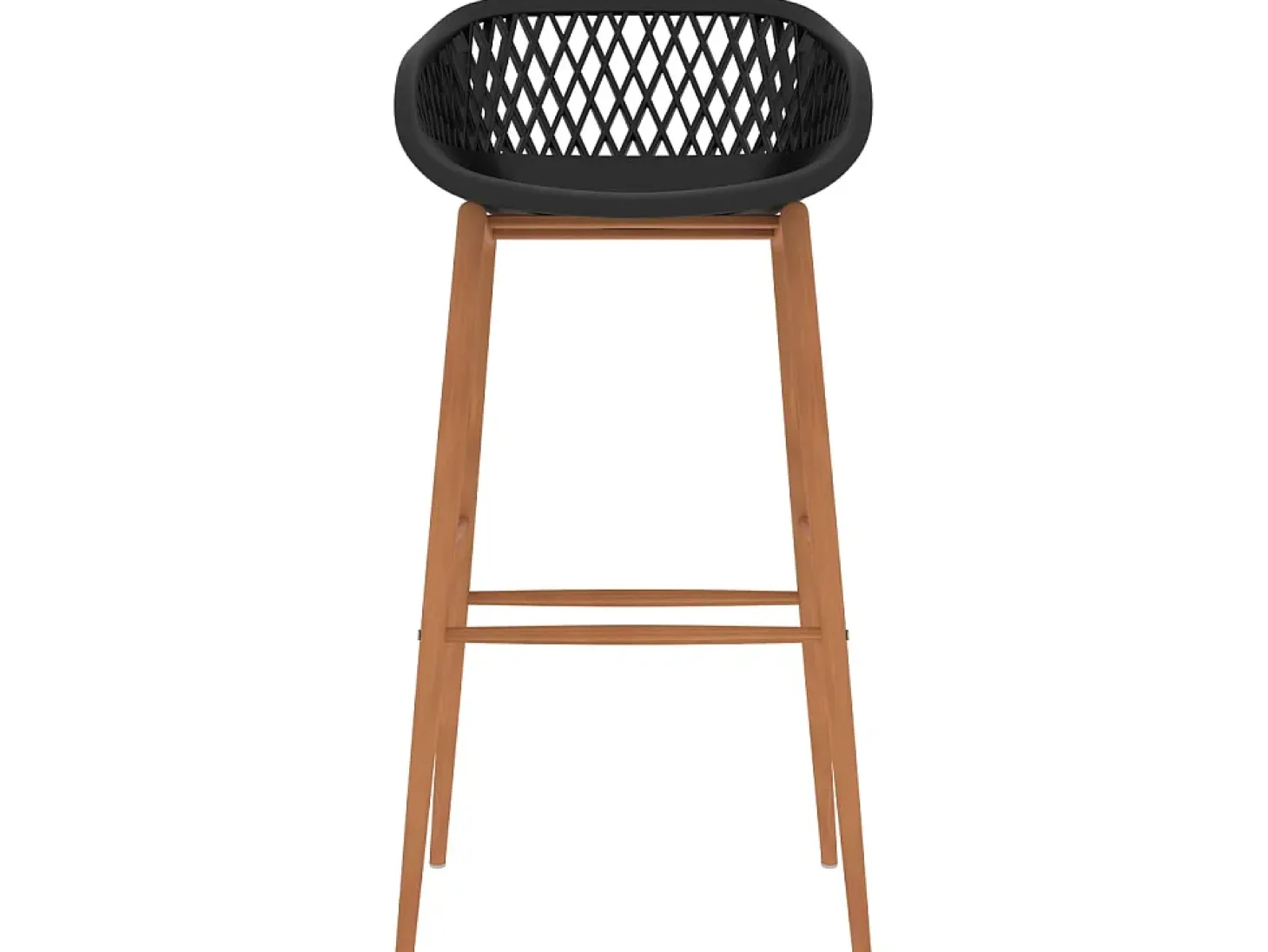 Juego de 4 Taburetes de cocina negro ES71373