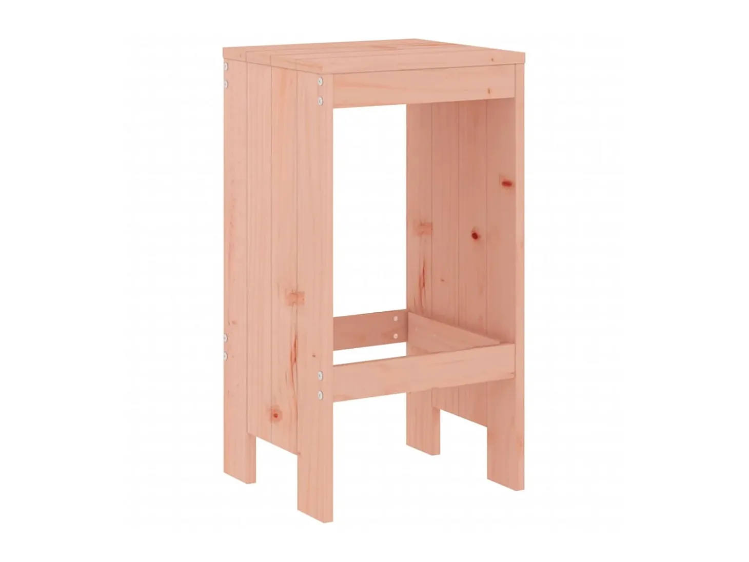 Juego de 2 Taburetes de cocina madera de abeto Douglas 40x36x75 cm ES72676