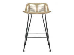 Juego de 2 Taburetes de cocina ratán natural ES84995