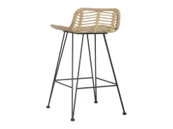 Juego de 2 Taburetes de cocina ratán natural ES84995