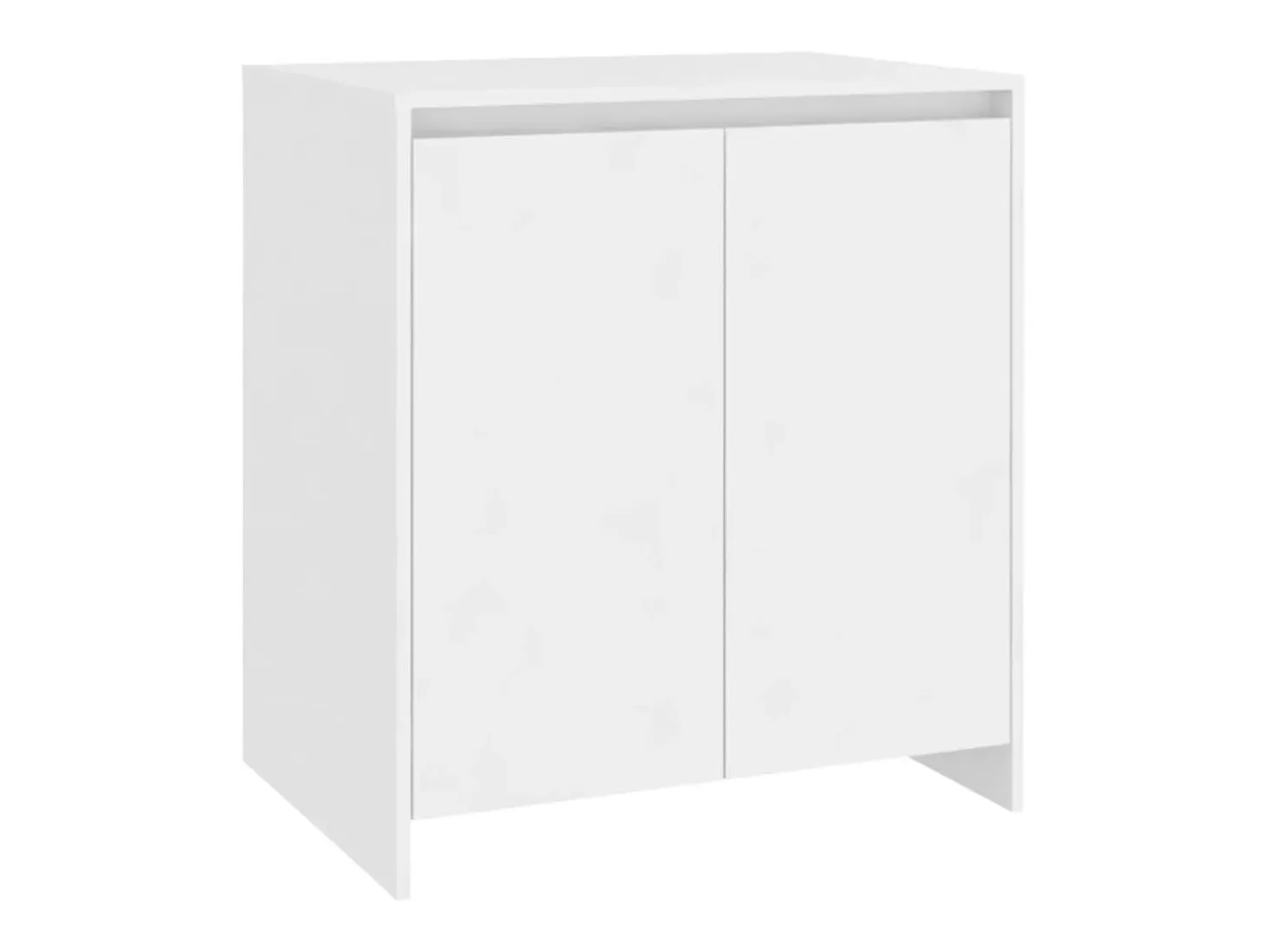 Juego de aparador de 3 piezas, madera de ingeniería blanca