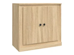 Juego de buffet de 3 piezas de madera de ingeniería de roble Sonoma