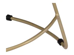 Juego de dos taburetes de bar de diseño asiento de silla madera maciza de mango 1202077