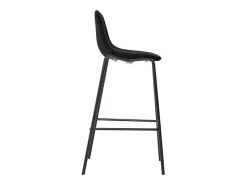 Juego de mesa alta y taburetes 5 piezas tela negra