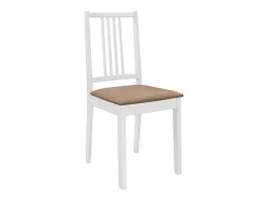 Juego de muebles de comedor 5 piezas MDF blanco