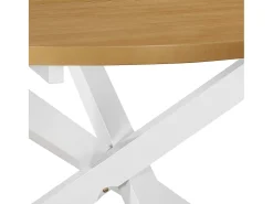 Juego de muebles de comedor 5 piezas MDF blanco
