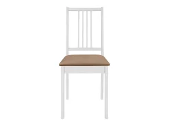 Juego de muebles de comedor 5 piezas MDF blanco