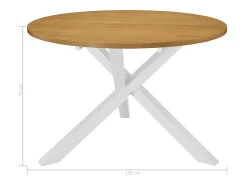 Juego de muebles de comedor 5 piezas MDF blanco