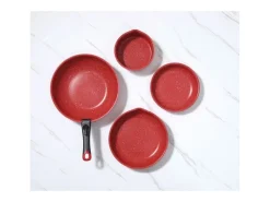Juego de utensilios de cocina de 10 piezas apto para todo tipo de cocinas, incluidas las de inducción.