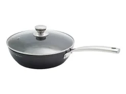 Juego de utensilios de cocina aptos para todo tipo de cocinas, incluidas las de inducción, antiadherentes, de aluminio forjado -