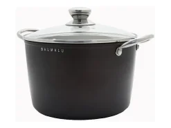 Juego de utensilios de cocina aptos para todo tipo de cocinas, incluidas las de inducción, antiadherentes, de aluminio forjado -
