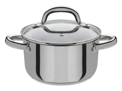 Juego de utensilios de cocina de 3 piezas con 1 cacerola - Apto para inducción - Acero inoxidable