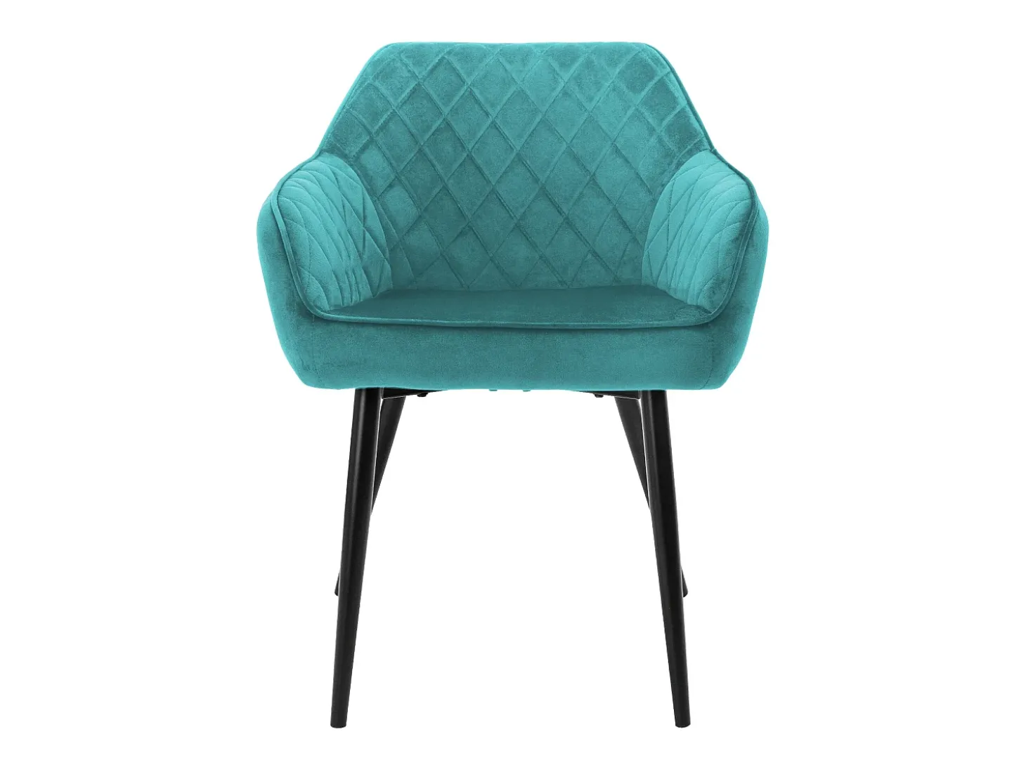 Juego de 6x sillas de comedor tapizadas en sillones de terciopelo petróleo