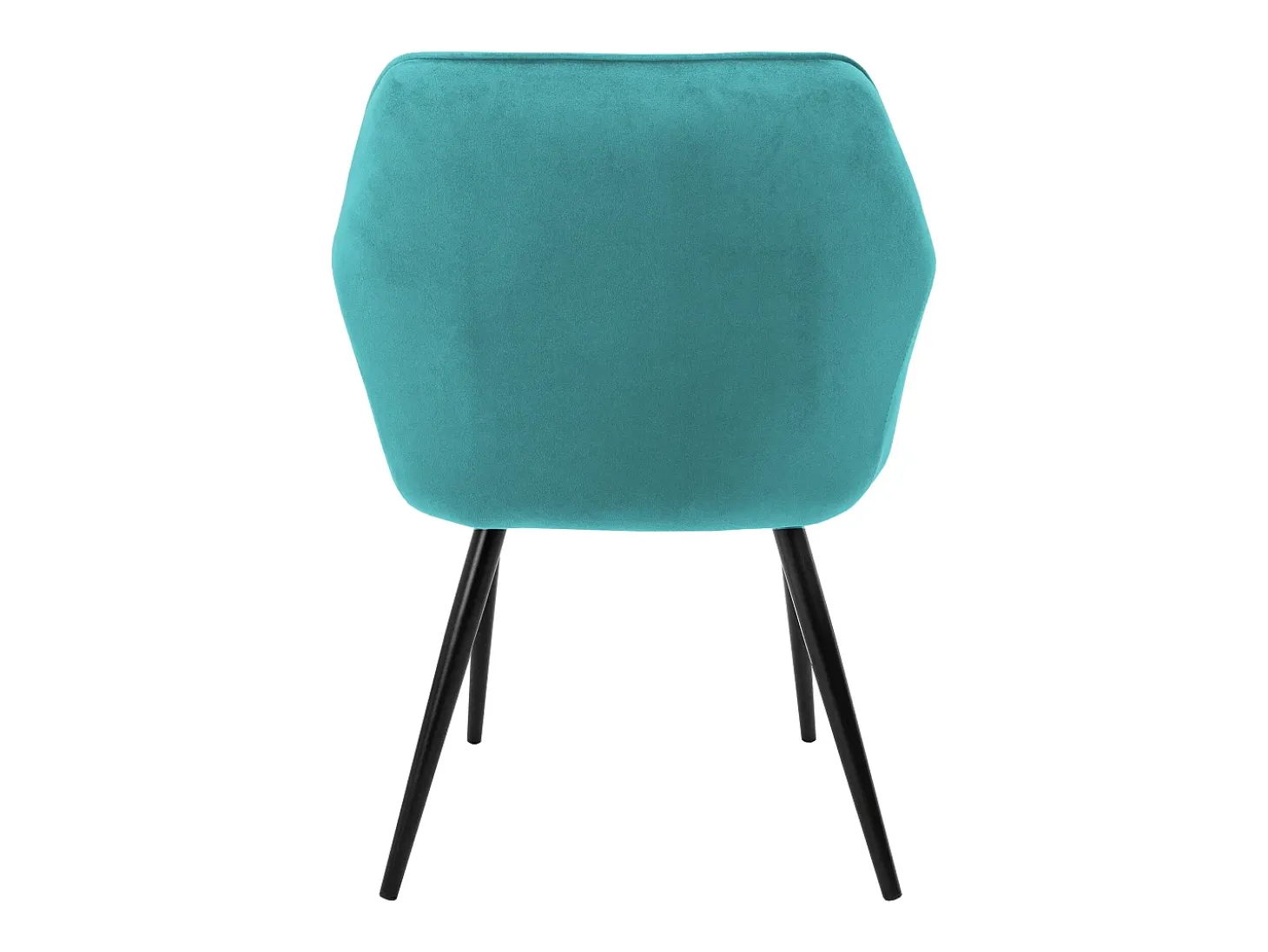 Juego de 6x sillas de comedor tapizadas en sillones de terciopelo petróleo